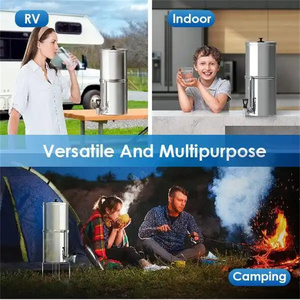 Nsf 42/53 tiêu chuẩn 304 thép không gỉ trọng lực hệ thống lọc nước với than hoạt tính lọc - Product Image 6