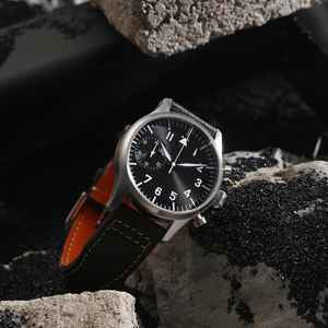 นาฬิกานำร่องโครโนกราฟเคลื่อนไหว<span class=keywords><strong>6S21</strong></span>หรูหรา, นาฬิกาควอตซ์กันน้ำขนาด40มม. ตัวเรือน50ม. สายหนัง22มม. ทันสมัย - Product Image 4