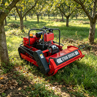 Tondeuse à gazon télécommandée diesel SHANNENG R120, broyeur forestier avec 45 °   Capacité d'escalade et 360 °   Zero Turn pour les travaux forestiers