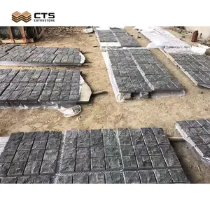 Wholesale High Quality Natural Split Finished Black Flame Andesite