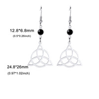Petit accessoire tendance pour femme, style européen et américain, en acier inoxydable électroplaqué, ajouré triangulaire en forme d'arc, idéal comme cadeau