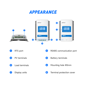 <span class=keywords><strong>Top</strong></span>-Bán 30A 40amp MPPT năng lượng mặt trời CHARGE <span class=keywords><strong>CONTROLLER</strong></span> 12V 24V 48V Max 150V PV đầu vào MPPT off-lưới năng lượng mặt trời hệ thống với màn hình LCD hiển thị - Product Image 6