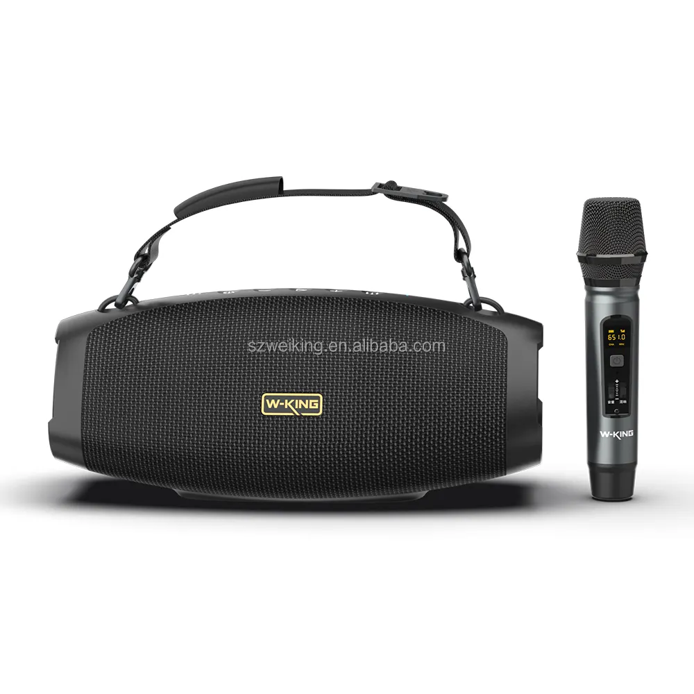 Großhandel W-KING X10 tragbare Bluetooth camping drahtlose lautsprecher wasserdicht IPX6 mit optional drahtlose mikrofon