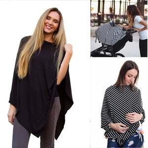 플러스 사이즈 레이온 스판덱스 아기 자동차 캐노피 다중 사용 간호 스카프 모유 수유 보호대 간호 부드러운 통기성 커버 - Product Image 3