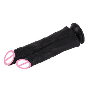 Delove di alta qualità PVC Dildo Super grandi teste doppie artificiali pene sensuali giocattoli sessuali per donne masturbatori - Product Image 4
