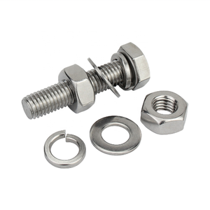 Cina all'ingrosso in acciaio inox testa esagonale bullone dado rondella vite Set di alta qualità dadi M10 bullone e dado zincato - Product Image 2