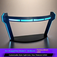 Bar LED DJ Booth Portable Mixer KTV Private Room Ambiance Stainless Steel Customizable Modern Design Internet-Famous