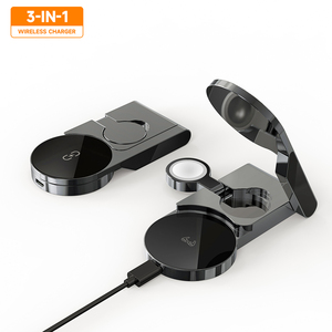 Estación de Carga Inalámbrica Magnética 3 en 1 para iPhone 17, para <span class=keywords><strong>iWatch</strong></span>, Airpods <span class=keywords><strong>Pro</strong></span>, <span class=keywords><strong>iWatch</strong></span> <span class=keywords><strong>8</strong></span>, 7, Base de Carga Rápida - Product Image 4