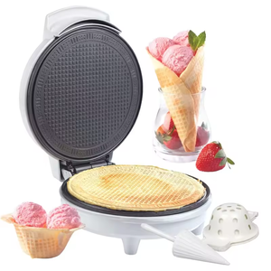 Aifa Điện Waffle hình nón và bát Maker hình dạng con lăn và bát Press- Homemade Ice Cream Cone sắt máy - Product Image 1