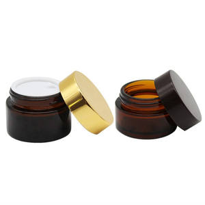 Confezione cosmetica ambra satinata personalizzata da <span class=keywords><strong>30</strong></span> <span class=keywords><strong>ml</strong></span> da 50 <span class=keywords><strong>ml</strong></span> barattoli di vetro per crema cosmetica vuota - Product Image 4