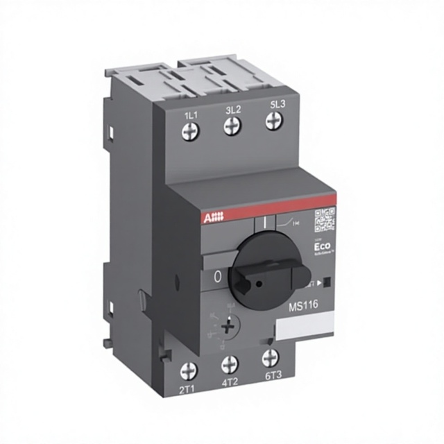 For MS116-1.6 Manual Motor Starter MPCB 1.0~1.6A 0.55kW AC690V 3P IP20 DIN Rail Mount Three Phase Induction Motor Circuit/Phase