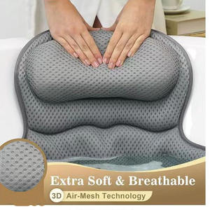 Comfortable <strong>Bath</strong> <strong>Cushion</strong> for Relaxation 4D <strong>Air</strong> Mesh Technology Hot Tub <strong>Bath</strong> Pillow with Strong Suction Cups <strong>Bath</strong> Accessories - Product Image 6