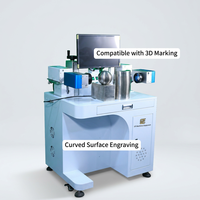 Machine de marquage laser UV industrielle 3W-15W avec galvanomètre 3D, refroidissement par air/eau, prend en charge les formats AI/DWG/BMP pour matériaux thermosensibles