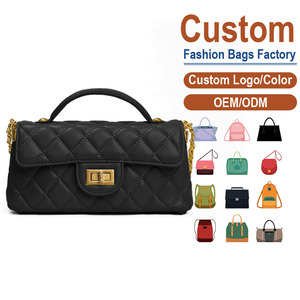 Women's Genuine Lambskin Quilted <b>Shoulder</b> <b>Bag</b> with Chain <b>Strap</b> and Flap Closure Classic Versatile Daily Style for All Seasons - Product Image 1
