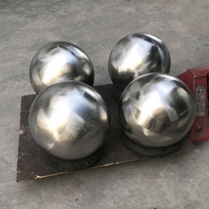 Bolas huecas de acero inoxidable sin pulir Esfera de metal de superficie cruda Pintura fácil con servicio de procesamiento de soldadura - Product Image 1