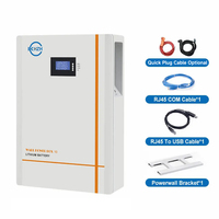 Batterie résidentielle au lithium fer phosphate 5kWh 10kWh 15kWh 16kWh avec communication intégrée CAN RS485 RS232 pour la connectivité au réseau