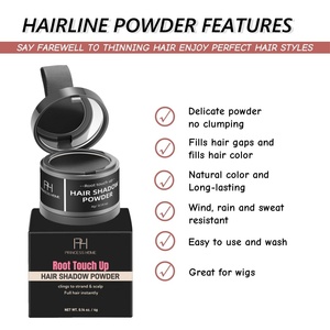 Poudre de teinture capillaire longue tenue pour racines, résistante à la transpiration quotidienne, pour une couverture du cuir chevelu toute la journée - Product Image 2