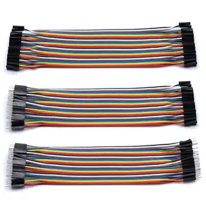 Dupont lin cabos conectores, linha de dupont, 10cm, 20cm, 30cm, 40pin macho para macho + macho para fêmea e fêmea para fêmea, para arduino, diy kit
