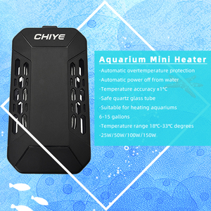 Chiye Zwart Plastic 25W-150W <span class=keywords><strong>Aquarium</strong></span> Mini Verwarmer Elektrische Digitale Temperatuur Thermostaat <span class=keywords><strong>Aquarium</strong></span> Boiler - Product Image 2