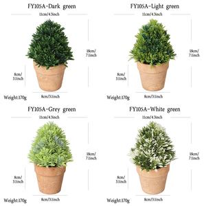 Plantes artificielles en pot décoratives en plastique écologique durable, fausse verdure, pour Thanksgiving et Pâques, vente en gros à prix réduit - Product Image 2