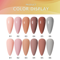 JTING boîte à ongles gratuite paquet 6 couleurs vernis gel ongles kit vernis semi permanent émail gel vernis en gros nail art fournitures