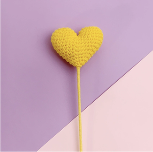 Hot Selling Handmade Cotton Fabric Classic Style Tulip <strong>Heart</strong> Shaped Flower Gift <strong>Craft</strong> Crochet <strong>for</strong> Lovers - Product Image 3