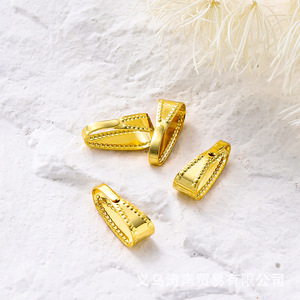 Gold Plated Hollow Seed Clasp Rectangle Metal Clip For Bracelet Making Jewelry Accessories GA0063 - Product Image 3