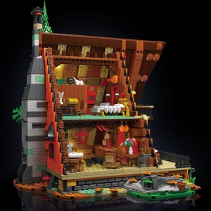 Yuxing Model King 16053 Woodland Cabin <b>Building</b> <b>Blocks</b> With Light Strip Adult DIY Assembly Toy Model - Product Image 1