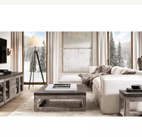 Canapé modulaire RH en 3 pièces en forme de L avec tissu en microfibre et rembourrage en éponge, design postmoderne pour salon