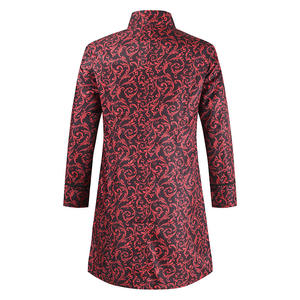 Abrigo de <span class=keywords><strong>Hombre</strong></span> Estilo Steampunk, Nuevo Modelo Otoño/Invierno 2021, Ropa de Actuación, Abrigo Informal de Moda - Product Image 4