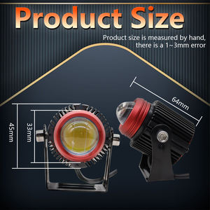 Mini projecteur LED automobile, objectif étanche IP67, 15W, éclairage moto LED 150LM, systèmes d'éclairage automobile, modèle MO10, garantie 2 ans - Product Image 4