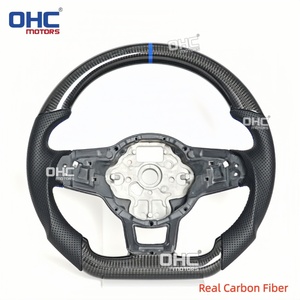 พวงมาลัย LED คาร์บอนไฟเบอร์แท้สำหรับ Mk7.5 Mk7 VW <span class=keywords><strong>GTI</strong></span> Jetta <span class=keywords><strong>POLO</strong></span> 2015-2020 W/ไฟ LED แสดงสถานะสีแดง/น้ำเงินสำหรับคลังสินค้าในสหรัฐอเมริกา - Product Image 5