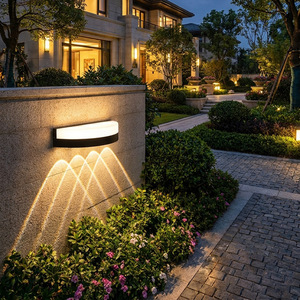 Lámpara de Pared Exterior Impermeable de Aluminio con 12 LED, 80 CRI, Control No Inteligente, Iluminación para Jardín y Villa - Product Image 2