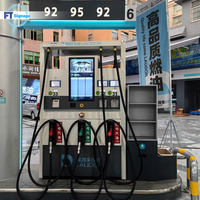 Auvent de station-service en acier sur mesure avec éclairage LED, conception modulaire à grande portée, panneaux pylon disponibles