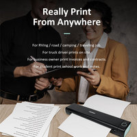 Imprimante Thermique Portable A4 sans Encre, sans Fil, Bluetooth, pour Usage Quotidien
