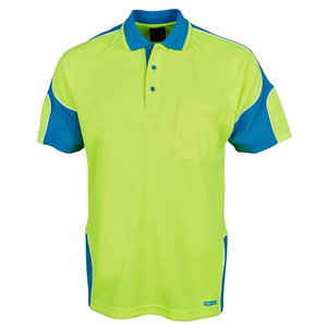 160GSM Jersey nhanh chóng khô polo Áo sơ mi Hi VIS làm việc t Áo sơ mi cho nam giới cơ khí Áo sơ mi - Product Image 5