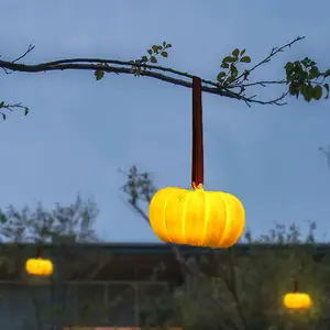 Linterna de calabaza impermeable para exteriores, luz Solar para jardín, directa del fabricante