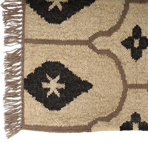 Tapis de jute en laine de Kilim tissé à la main naturel moderne tapis géométrique longue durée pour les intérieurs de maison salon bureau ensembles de tapis - Product Image 4