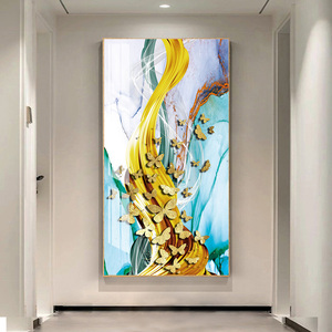 Tableau décoratif moderne <span class=keywords><strong>de</strong></span> luxe léger, peintures d'animaux <span class=keywords><strong>papillons</strong></span>, nature morte, <span class=keywords><strong>dessin</strong></span> diamant, art mural <span class=keywords><strong>en</strong></span> porcelaine cristalline - Product Image 4