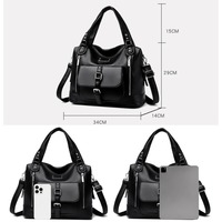 Sac à main en cuir souple décontracté pour femmes Sac à main de luxe de créateur Sac à bandoulière Sac à main pour femmes Sac de shopping à double fermeture éclair avant