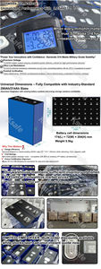 بطارية ليثيوم أيون شمسية قابلة لإعادة الشحن 314 أمبير ساعة LiFePO4 بجهد 3.2 فولت لتخزين الطاقة، 10000 دورة، ضمان 5 سنوات، للاستخدام المنزلي - Product Image 5