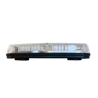 Barra de luz de advertencia LED ámbar para barra de luz estroboscópica de emergencia de coche montaje en techo LED intermitente Mini barra de luz