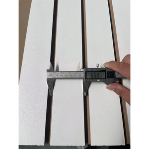 ألواح جدارية من ألواح MDF مغلفة بسعر منخفض بنمط 15/18 ، أرفف جدارية/أرفف سوبر ماركت بفتحة خشبية بسيطة - Product Image 2