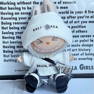 팝마트 라부부 옷 17cm 인형 미포함 봉제 인형 옷 애니메이션 귀여운 피규어 인형 오버롤 라부부 인형 의상 - Product Image 4