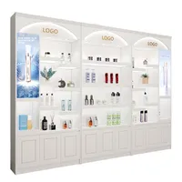Vitrine de parfum cosmétique simple lumière LED moderne salle de stockage salon de beauté vitrine soins de la peau