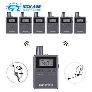 Factory Wholesale 2.4G Wireless Whisper Tour Guide System Long Range <b>Walkie</b> <b>Talkie</b> Communication System for Teaching Training - Product Image 2