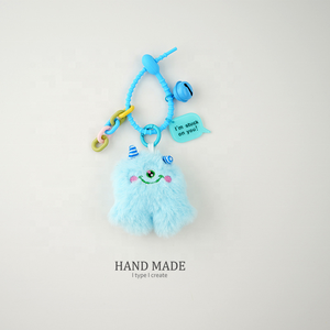Nouveau style 2026 : Adorables porte-clés monstres en peluche, pendentifs pour sacs d'école, petites décorations suspendues, porte-clés - Product Image 4