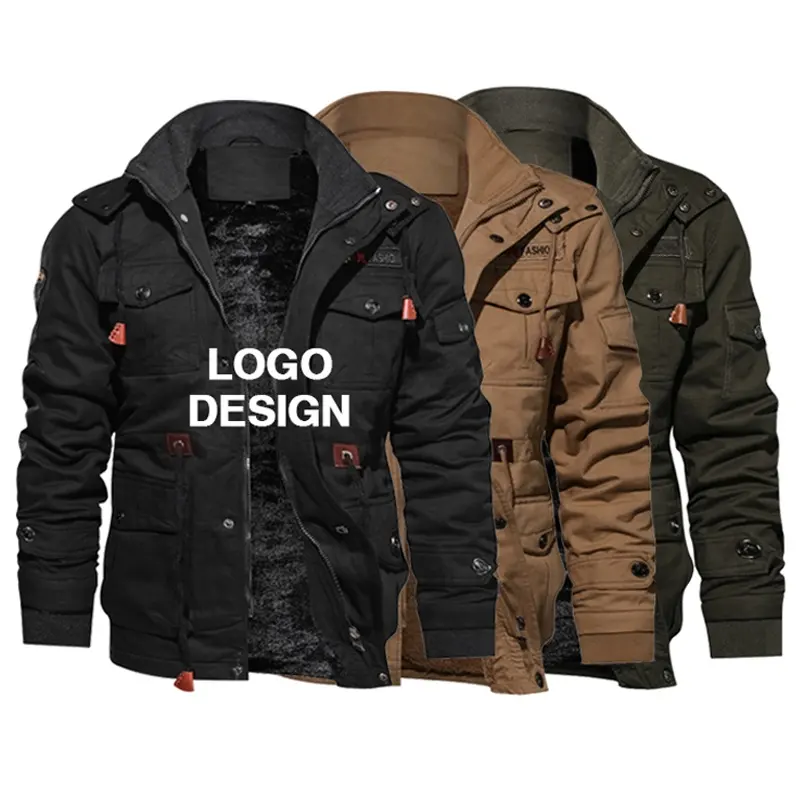 High Quality Mens Pilot Jacket Winter Fleece Jackets Warm Thicken Outerwear Plus Size Jacket