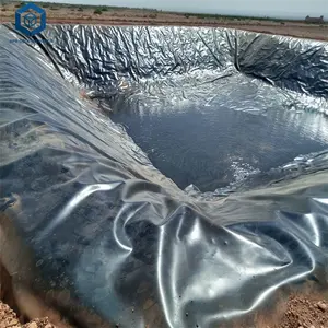 Installation de géomembrane de revêtement de barrage en plastique pour le projet de barrage au Kenya