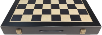 Juego de Mesa de Madera de Alta Calidad de 15" Hecho a Mano, Set Magnético 2 en 1 de Ajedrez y Damas para Interiores
